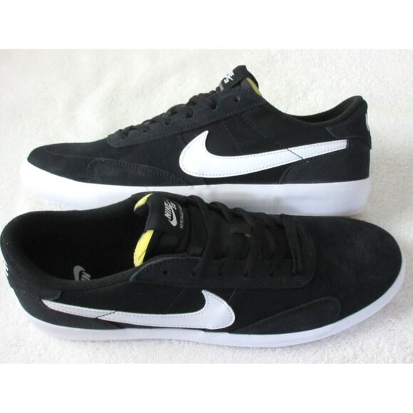 Nike Men's SB Heritage Vulc Classic Skate Shoes Black White Sizes NIB - Picture 1 of 5